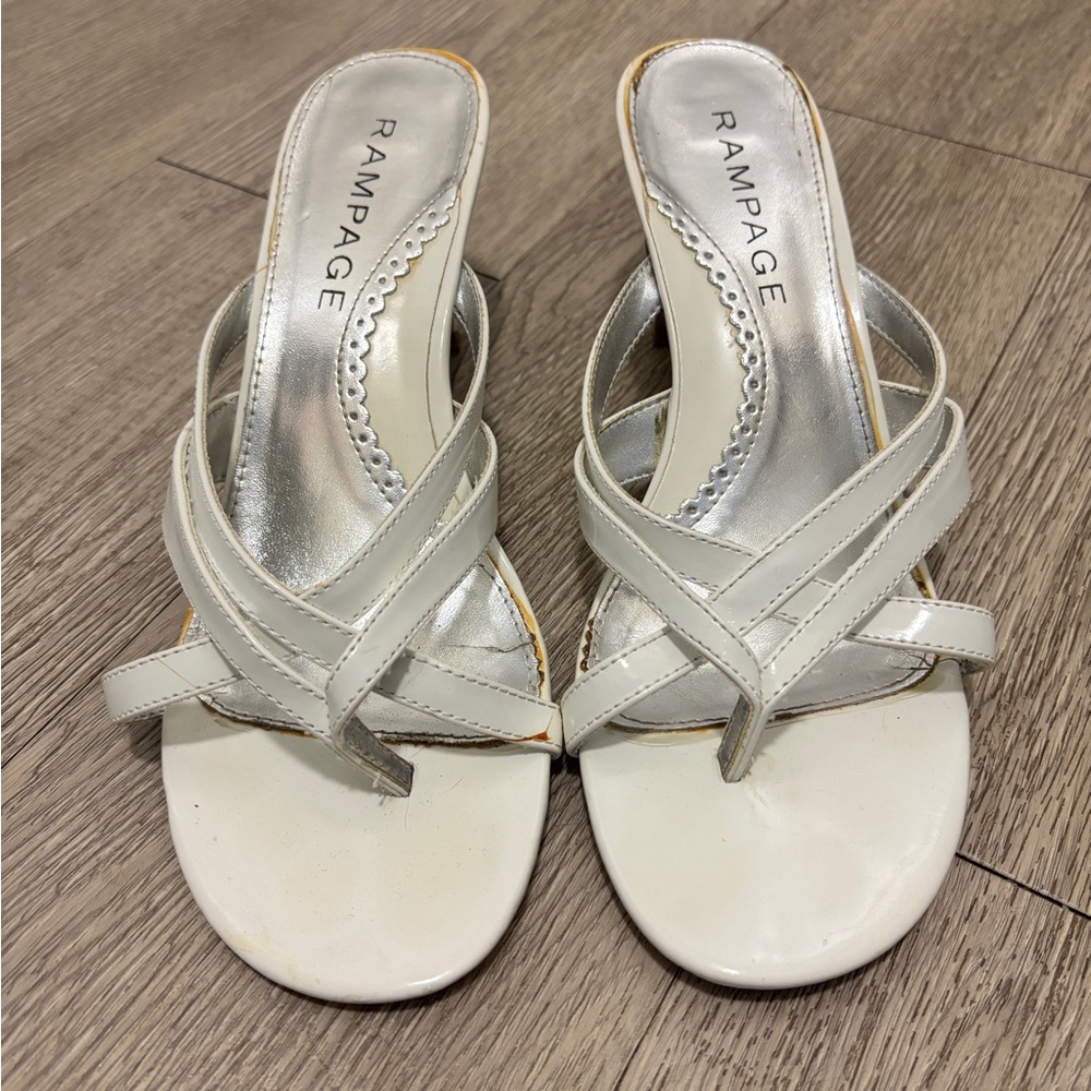 Rampage Women's White Strappy Sandals